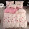 Set di biancheria da letto set di coperchi da letto stampata a stella per bambini con piumino fogli di bambini e federe per adulti