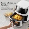 Fryers Xiaomi Youpin Home Air Fryer 5L Kolor Screen Kolor Dotknij Air Fry Multifunkcyjna wizualna energia elektryczna Fryer