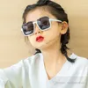 Sunglasses Fashion Kids Letter Printed Summer Boys Gilrs Square Frame Outdoor Ins Children Uv Protection Beach Sunblock Drop Delivery Dhcr0