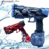 Sand Play Water Fun Toys Gun Elektrische kinderen speelgoed schieten Kid Zwembad Zomer Outdoor Games Volwassene voor kinderen Geschenk 240307 Q240413