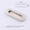 Frames Door Knobs Handle Invisible Cabinet Oval Square Stainless Steel Wardrobe 120 40mm Durable 2MM Thick High Quality