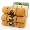 Towel 2/3Pcs ZHUO MO Black Ink Bamboo Jacquard Width Break Thick Hand Washing Soft Value Towels For Bathroom 3 Coloer