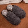 Slippers warme paren zachte pluche slip-on huisschoenen comfortabele pluizig preppy non-slip voor huis binnen