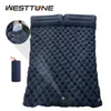 Westtune Double Taldlable Mattress со встроенным насосом насоса на открытой площадке для спальной площадки.