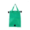 Sacs de rangement 1pcs Green non tissé Supermarché SHOPPING HABAL MAND TROLY SAG