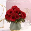 Decorative Flowers Artificial Flower Natural Color Delicate Feel Fake Sunflower Wedding Decoration Carnation Strong Sense Of Hierarchy