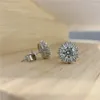Boucles d'oreilles Stud Zheshiyuan Lefei Fashion Trend Classic Luxury Moisanite Diamond Design 0.5 cm Round Charm Femmes Silver 925 Jewelry Cadeau