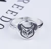 s925 silver cat head ring vintage classic sterling silver cat face ring British style hiphop male and female Thai silver ring5654863