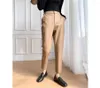 Pantalon féminin 2024 Fashion Spring and Automne Style-Sheepskin-Harlan Pantalon en cuir-femme en vrac