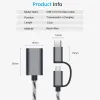 2 en 1 Câble adaptateur OTG de type C pour Samsung S10 S10 + Xiaomi Mi 9 Android MacBook Mouse Gamepad Tablet PC Type C Câble USB USB