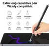 Stylus pen voor touchscreen hoge gevoeligheid telefoon stylus pen met zilveren vezel gaas tip stijlvolle universele computer stylus pennen