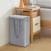 Borse per lavanderia pieghevole cesto sporco sacchetto per cestino ostacolato con cesti di conservazione del coperchio che lava la casa