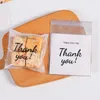 Presentförpackning 100 st tack bakning förpackningspåse transparent plast godis cookie väskor födelsedag bröllop leveranser gäst