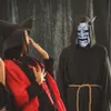 Prajna Mask Erwachsene Unisex Halloween Face Masken Japanische Hannya Dämon Oni Samurai Noh Kabuki Prajna Devil Mask Latex Party Masken 240328