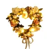 Dekorative Blumen herzförmige Kranzblume mit Bug Valentinstag Tag für Hochzeit Vordertür Dekor hängen