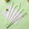 Drinking Straws Stained Glass Elbow Straw Food Grade Environmentally Friendly Beverage Water Cup Non-Non Returnable Container