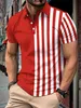Europa och USA: s skjorta avslappnad lapel mode bekväm absorberande andningsbar t-shirt högkvalitativ polo pol 240409