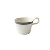 Mokken Japanse stijl Vintage Rough Pottery Coffee Cup Handmade Retro Ceramic Breakfast Milk Cappuccino