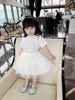 Clothing Sets baby Girls Clothing Sets Summer short Sleeve Tshirttutu Skirt 2Pcs for Kids Clothing Suits girl high quality Clothes Outfits9608345 C240413