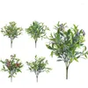 Декоративные цветы 10 пучков искусственных наружных анти-UV без фальсификации крытого висящих растений