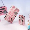 Tillbehör Geekshare Nintendo Switch Oled Case Gothic Rabbit Cartoon Söt Switch Oled Protective Shell Split Joycon Case Hard Shell Ny
