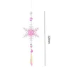 Décorations de jardin Snowflake Crystal Light Collection Pendentif Pendre de bijoux de réflexion hangable durable Accessoires de voitures de voiture Décoration extérieure