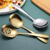 Spoons Stainless Steel Soup Ladle Coffee Dessert Rice Spoon Tablespoons Tableware Kitchen Colander Skimmer Cooking Utensils