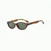 Zonnebril klein frame ovaal meisje retro y2k millennium glazen straatstijl groen
