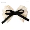 Clipes de cabelo Bowknot Clip Lace Ribbon Hairwarwarwarwarwarwarwarwarde de balé doce xxfd