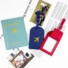 Storage Bags Portable Suitcase Tag Lost-proof Luggage Passport Holder Boarding Pass Set Case Wallet Tool