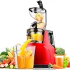 Juiceurs à basse vitesse grande bouche large alimentation chute pomme entière orange lent juicer de légumes de légume nutrition juice extracteur