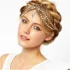 Haar sieraden Beautif Bridal Accessories Metaal kralen parels hoofdketen Indiase vrouwen drop levering haarjewelry dh0qd