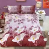 Bedding Sets UNIHOME-ropa De Cama 3D Tamao Doble Juego Algodn Y Edredn Con Diseo Flores Reina