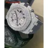 Moissanite Diamond lodowany designerski Zegarek dla mężczyzn Wysokiej jakości Montre Automatyczne ruchy Orologio. Montre de Luxe L24