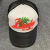 Hombres diseñadores de lienzo de béisbol béisbol femeninos femeninos letras bordadas gorra de pelota de verano camionero camionero tendencia de tendencia de la calle goros hh