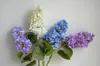 Decoratieve bloemen 27.5 "Real Touch Fake Hydrangeas Blue Purple Lilac Artificial Faux | Diy Floral Supply Wedding/Home/Kitchen Decoratie