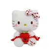 En gros de la fraise mignonne chat en peluche jouet enfants jeu jeu jeu de jeux de vacances à la machine à griffe de vacances Prix de 45 cm