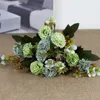 Kwiaty dekoracyjne 1PC Vintage sztuczny kwiat DIY trzymanie hortensji ślub świąteczny