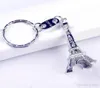 Vintage Eiffel Tower Keychain estampé Paris France Tower Pendant Pendard Cédeaux Cadeaux Fashion Key Chain Gold Sliver Bronze9592059