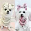 Dog Apparel Dogs Small Scented Drool Towel Triangle Bandana Bow Scarf For Cat Pet Supplies