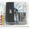 Sıcak 3 Yollu Çok Soket Araç Arabası Çakır Sıçrama USB Fiş Şarj Cihazı DC 12V/24V USB Port BX ile Üçlü Adaptör