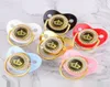 Pacifiers Colors Cartoon Crown Baby Pacifier Golden Dummy Bling Toddler Pacy Orthodontic Nipple Infant Shower Gift 018 MonthsPac1471485