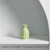 Vases Longli Porcelain Ceramic Bottes créatives maison Mini Vase Ornement Decoration Small Hydroponic Wave