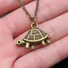 Colliers de pendentif 1pcs Chaînes de tortue pour femmes Matériaux Bijoux Hommes DIY Longueur de chaîne 43 5cm