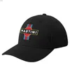 Top Caps Martini Yarış Stripe Beyzbol Kapağı Lüks Şapka Çay Şapkası Kızlar Mensl240413