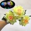 Fleurs décoratives Simulation de fleurs artificielles Rose LED LIGHTS LET tenant des cadeaux de petite amie de la fête de la Saint-Valentin