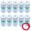 Papier 10 Rolls Label Sticker Diy Printing Paper 3D Mini Pocket Photo Printer 1.75mm PLA Refill Printing Paper Printer Accessoires