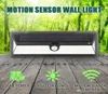 IP65 Waterproof 34546690 LED Solar lamps Light 2835 SMD White Power Outdoor Garden Lights PIR Motion Sensor Pathway Wall Lamp1922467