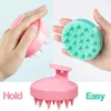 Bath Tools Acessórios Pincel de massagem de couro cabeludo para cuidados com os cabelos Silicone Bath Brush Shampoo Hair Hair Peb Ball Sponge Body Wash Banheiro Ferramenta 240413