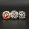 3pcsset 1980 2008 2009 Philadelphia P h i l l i e s Baseball World Championship Ring man fashion alloy sports jewelry6571704